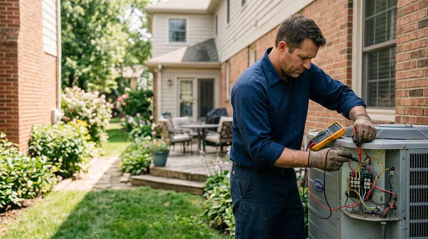 HVAC technician working near Caldwell, NJ